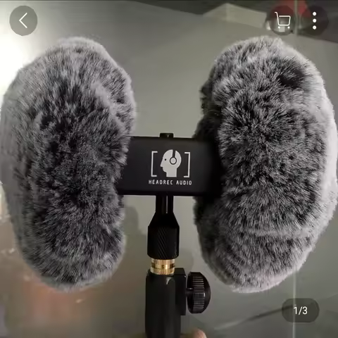 Dead Cat Arificial Fur Windscreen Shield for 3DIO ASMR Heavy Duty Windproof Cover for Mic Blue Manti