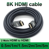 8K 60Hz HDMI to HDMI Ethernet cable supports 3D and 8K 60Hz resolutions