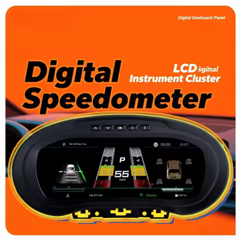 GZ store For Amarok 08-16 Polo 6R Saveiro crossfox Vento T5.1 LCD Digital Cluster Seat Leon Dashboar