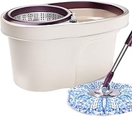 Mop,Spin Mop and Bucket System with 3 Microfiber Mop Heads Stainless Steel Mop Bucket Commemoration Day Better life