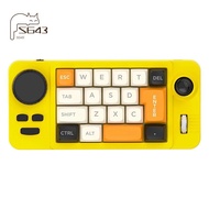 Gaming Keyboard RGB Hot-Swappable Wired Mechanical with 19-Key Macro-Defined Dual-Wheel Joystick for