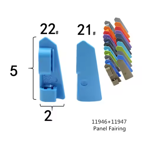1 Pair Buildings Blocks 11946+11947 Panel Fairing #22 Very Small Smooth, Side A And B Bulk Modular G