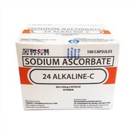 Emcore 24 Alkaline C Sodium Ascorbate, Original, 100 capsules, Safe for Babies and Kids, Non Acidic