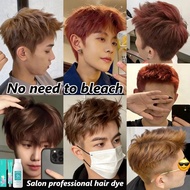 Hair dye for men, natural hair dye Professional hair colour dye gray-brown and pink-brown, DIY at ho