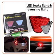 Honda Jazz Brake Light LED Light /UNIVERSAL TRIANGLE LED RED TAIL LIGHT BRAKE LAMPU MUGEN JAZZ CIVIC