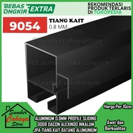 Aluminium alumunium Tiang Kait Profile 9054 Sliding Door Pintu Dorong