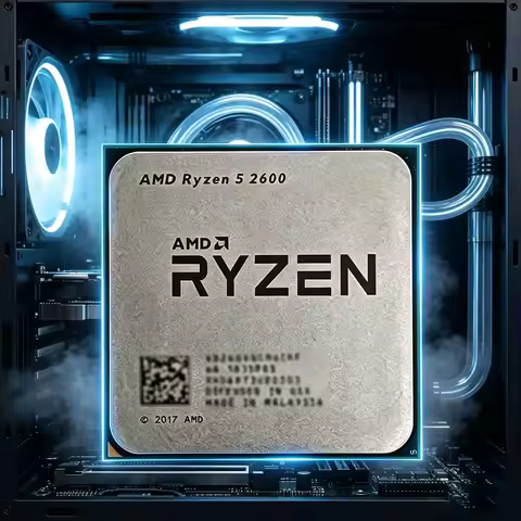 AMD Ryzen 5 2600 R5 2600 65W Desktop Processor CPU 3.4 GHz 6-Core 12-Thread Socket AM4 YD2600BBM6IAF