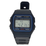 CASIO mens watches Wrist Watch Analog Stainless BLK F-91W Direct from Japan Secondhand