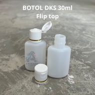 DKS 30ml bottle / Flip top bottle / Fliptop bottle / white toner bottle / 30 ml toner bottle / 30 ml