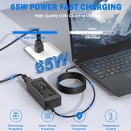 45W 65W UBS C Laptop Charger Compatible with HP Chromebook Laptop Computer Type C Power Adapter