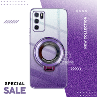 Soft Case Oppo A16 A16s Case Gliter Standing Magnetic Ring Holder Wireles Silicone Casing