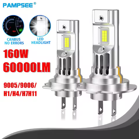 H7 Headlight Automobile LED Headlamp H4 Bi LED Bulbs for Car CANBUS 160W Auto Lights H11 H8 H1 9005 