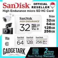 [SG] SanDisk High Endurance 128GB | 256GB | 512GB Video micro SD HC XC Adapter Dash cam IP camera Memory Card