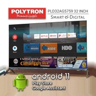 Android smart tv LED Polytron 32 inch digital