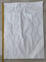 Karung Plastik 50x70cm Setara beras 25kg ( 50 cm x 70 cm )-Putih