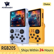 NEW POWKIDDY RGB20S Transparent Handheld Game Console 3.5 Inch 640*480 IPS Screen ArkOS Opendinglinu