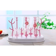 (READY STOCK) Baby Bottle Dryer Rack simple Cleaning Drying Rack Shelf Feeding Holder Tool