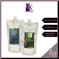 QS Beauty (3D35ES + 3D36) Gold Series Rebonding Cream Speedy Types No. 1 & Rebonding Neutralizer Cre