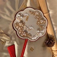 #长相守新娘中式婚礼团扇古结婚喜扇禾服扇手捧花扇DIYUniversal Ancient Style Hanfu Fan For Adults And Children#10.19