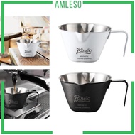 [Amleso] Espresso Glass Portable Scale Cups Tea 100ml Espresso Mini Measuring Cup for Restaurant Kitchen Tools Party