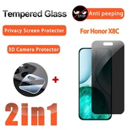 2 IN 1 Privacy Film Honor X8C Tempered Glass Film for Honor X8C X8A X8B X7C X7B X7D X7A X6B X6A X6C 