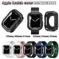 Apple watch case Protector soft Cover for Apple iwatch Series 7 6 5 4 3 2 SE drop bumper 41mm 45mm 38 /40mm/42/44mm T500