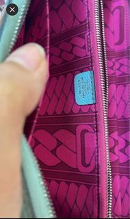 Hermes silk in long wallet