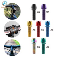 Dovewill 6-piece Bicycle Stem Bolts, Bicycle Disc Brake Bolts, Repair, Practical Equipment, Premium 