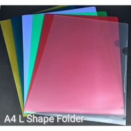 A4 L Shape Folder Transparent Color File Folder A4 File Folder