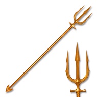 Carbon Steel Aquaman Trident Real Metal Neptune Trident weapon-82.7" Overall,Mermaid Trident,mariner