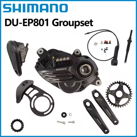 Shimano DI2 DU-EP801 E-Bike Motor Groupset With EM600 170mm Crankarm E80 34T Chainring EW-SW310 EW-S