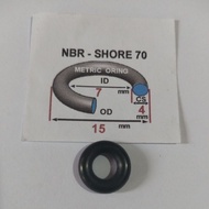 Oring 4 x 7 x 15 mm MATERIAL: NBR 70 FKM-VITON 75/ SILICON 70 OIL RESISTANT/