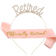 [Ready Stock] Fashion Retirement Headband Shoulder Strap Etiquette Belt retired Headwear Hair Access