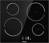 Hisense I6421C 60cm Built-In Induction Hob, Glass Top, Child Lock, Touch Control, Timer Function - Black 7200W, 20" L x 23" W x 2" H