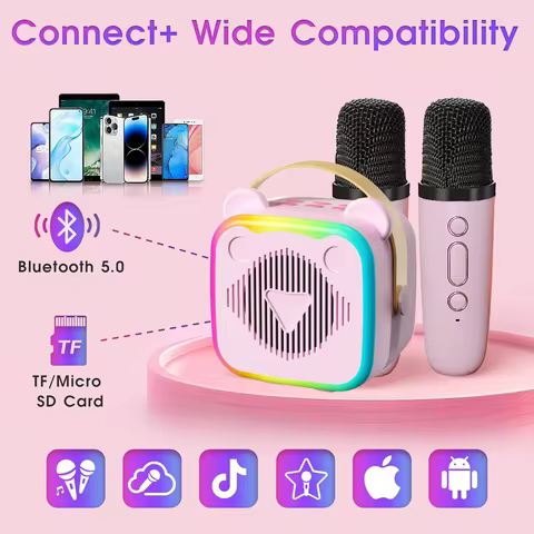 Portable Bluetooth speaker system with microphone, HIFI surround high and low frequencies, used for
