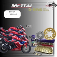 O-RING GOLD CHAIN FULL SET FOR HONDA CBR150R SPROCKET SET