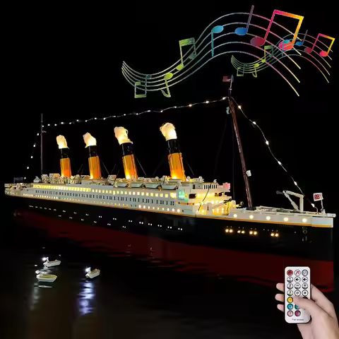 LED Lighting Set Suitable for LEGO Titanic 10294 Building Blocks DIY Lamp Toys(Not Include Model Bri