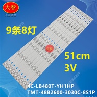 Suitable for TCL B48A380 LE48D8600 LE48M90A Light Bar TMT _ 48B2600 _ 3030C _ 8S1P