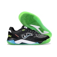 Latest IC Football Shoes 39-45 Men's Leather Black Green Color Five-a-side Training Boots F0VW