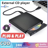 External DVD Optical Drive USB2.0 CD/DVD-ROM CD Player Reader Recorder for Laptop Burning