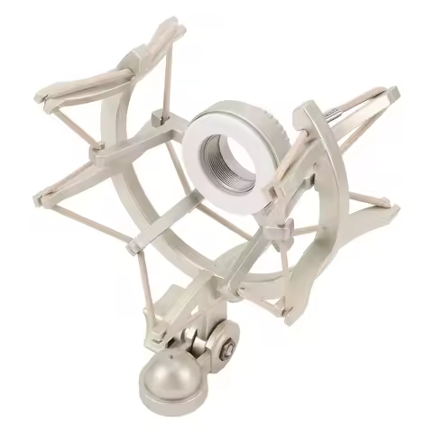 25mm Microphone Shock Mount with 5/8 to 3/8 Conversion Nut Anti Vibration Mic Holder for Neumann TLM