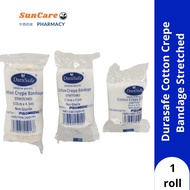 Durasafe Cotton Crepe Bandage Stretched (5cmx4.5m / 7.5cmx4.5m / 10cmx4.5m)