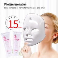 SALORIE 7 Colors LED Facial Mask Photon Skin Rejuvenation Anti Acne Skin Care Mask Full Face Care Rechargeable