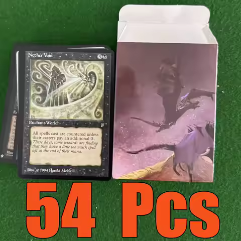 54 Pcs Black Core Cards P9 Dual Land Fetch Land Shock Lands Proxy Cards