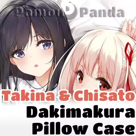 Takina Chisato Lycoris Recoil Dakimakura Hugging Pillow Case Full Body Cushion Cover Pillowcase Home