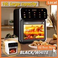 16L Air Fryer Oven With Touch Led Screen Large Capacity Oven With Visual Window No Oil Fume Househol