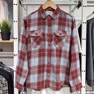 KEMEJA 3second Men's Long Sleeve Flannel Shirt Original