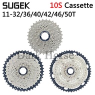 SUGEK Bike Cassette 10 Speed 11-32/36/40/42/46/50T Freewheel Road MTB For Shimano SRAM Parts