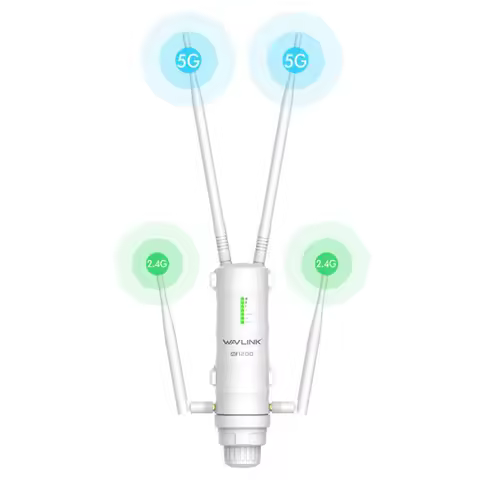 Wavlink AC1200 2.4G/ 5G High Power Outdoor Waterproof Long Range Extender Dual Band Wireless AP Wifi
