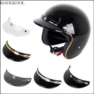 KOOK Motorbike 3 Snap-Button Visor Flip UpDown Open Face Helmet Wind Shield 5 Color